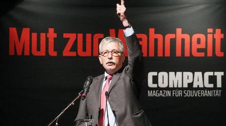 Auf der Diskussionsveranstaltung des als rechtspopulistisch geltenden Magazins "Campact" in Schkeuditz im vergangenen November durfte Sarrazin nicht fehlen.