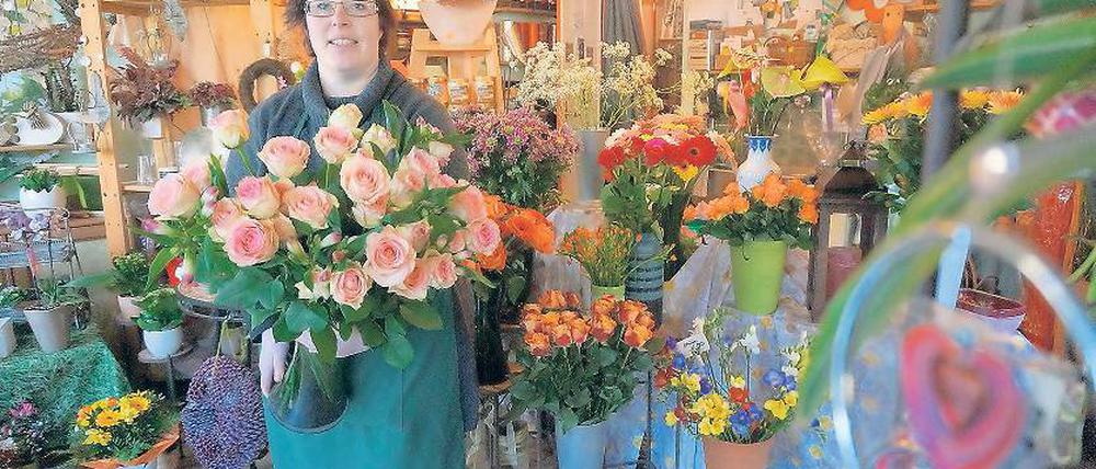 Rosen für die Liebe. Meist sind es Männer, die am Valentinstag zu Barbara Mügge kommen. „So viele sehe ich sonst an keinem anderen Tag im Jahr“, sagt sie.