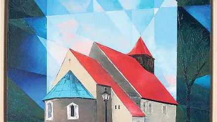 Beliebtes Motiv. Die Stahnsdorfer Dorfkirche von Angelika Watteroth.