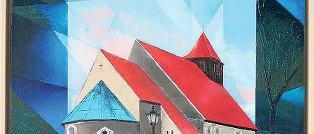 Beliebtes Motiv. Die Stahnsdorfer Dorfkirche von Angelika Watteroth.