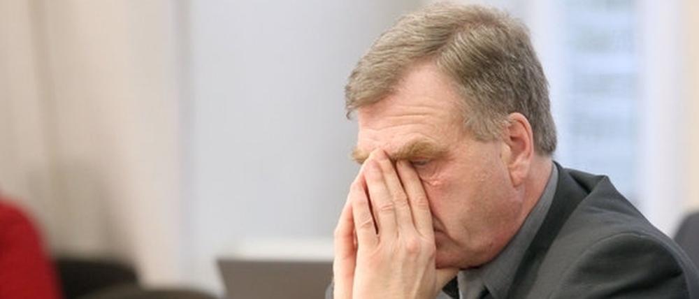Viel zu retten gibt es für ihn nicht mehr: Brandenburgs Wirtschaftsminister Ralf Christoffers.
