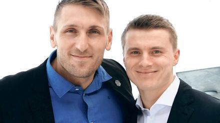 Potsdames Vertreter in Sotschi: Kevin Kuske und Christian Poser (r.).