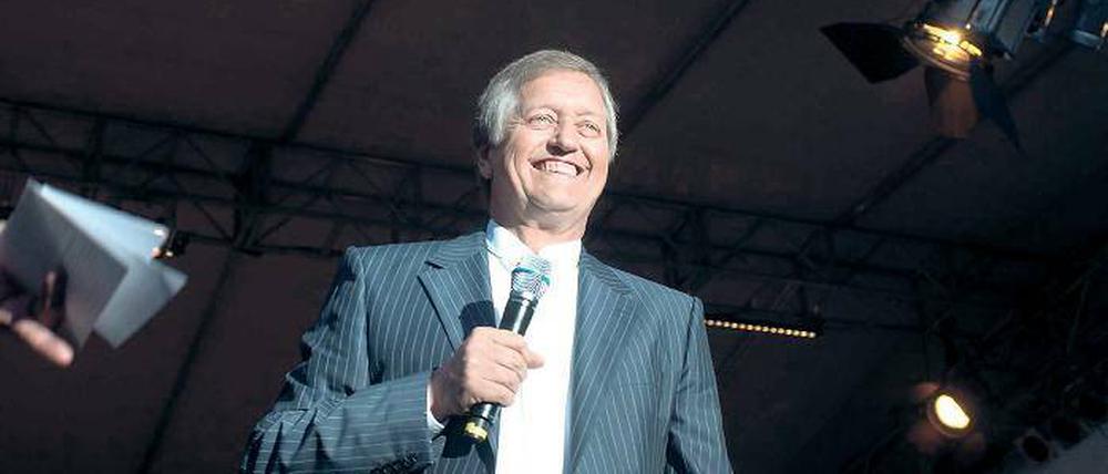 Gute Zeiten. Peter Paffhausen im Jahr 2009 bei dem von ihm eingeführten Stadtwerke-Fest.