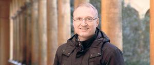 Mit Potsdam ein Neuanfang. Joachim Walter an seinem neuen Wirkungsort, der Friedenskirche Sanssouci.