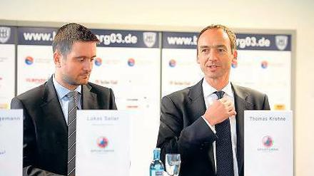 Wollten als Sportsmen helfen: Lukas Seiler (l.), Thomas Krone. 