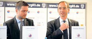 Wollten als Sportsmen helfen: Lukas Seiler (l.), Thomas Krone. 
