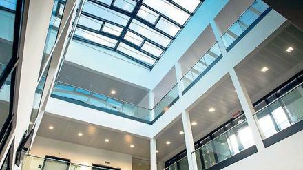 Raumgreifend. Über 3250 Quadratmeter Nutzfläche bietet der Neubau.