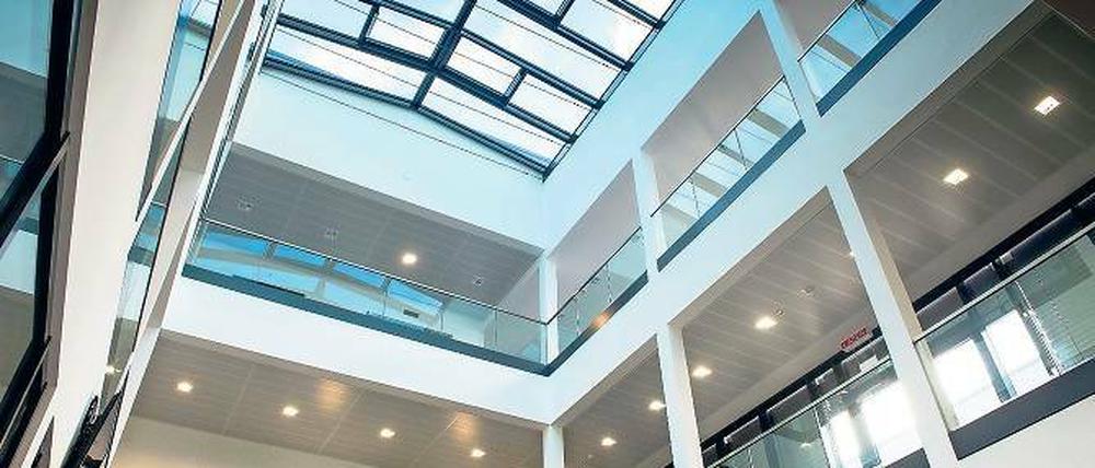 Raumgreifend. Über 3250 Quadratmeter Nutzfläche bietet der Neubau.