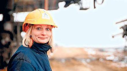 Arbeitsplatz Tagebau. Protagonistin in Dresens Film „Steigerlied“ .