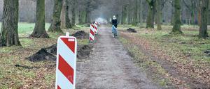 Asphaltieren? Die Stadt sagt Ja, das Landesdenkmalamt sagt Nein.