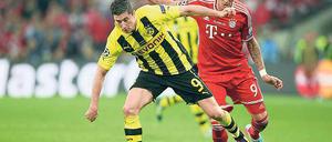 Lewandowski und Mandzukic konkurriernden bald im Bayern-Sturm.