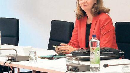 Unterm Kreuz: Die Abgeordnete Saskia Ludwig.
