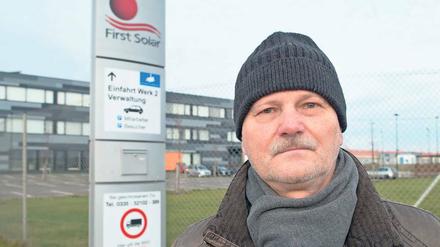 Ein Ehemaliger. Auch Dietmar Bader verlor seinen Job bei First Solar.