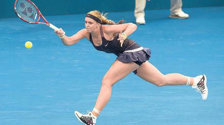Lang gemacht. Sabine Lisicki hat ihr erstes Match der neuen Saison gewonnen.