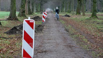 Sieht nach Baustelle aus, ist aber nur "bauvorbereitende Maßnahme".