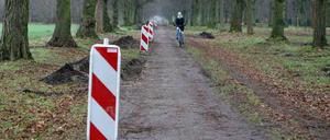 Sieht nach Baustelle aus, ist aber nur "bauvorbereitende Maßnahme".