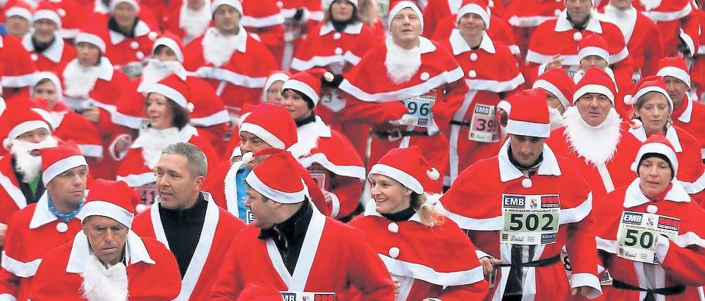 Breitensport. Sportliche Aktivitäten liegen im Trend, auch für Nikoläuse.