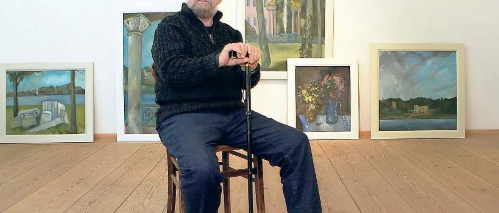 Immer der Landschaft zugewandt. Der Künstler Herbert Sanders ließ sich von den zumeist schroffen Landschaften Skandinaviens ebenso beeindrucken wie vom geraden Lauf der Nuthe oder dem festlichen Glanz des Schlosses Blankensee.