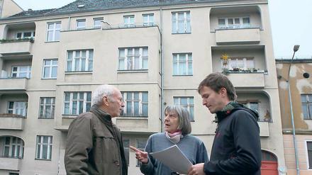 Wehrhafte Mieter: Klaus Prenzlow, Ursula Pahner und Simon Wohlfahrt.
