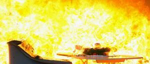 Kann sehr heiß werden: Wenn in der Wohnung ein Brand ausbricht.