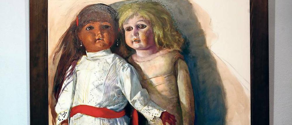 Kein Spielzeug, sondern Sinnbild für den fremdbestimmten Menschen: Die Puppen in Gudrun Brünes Bildern waren auch Mittel zur Kritik, sie verhöhnten die politische Dressur, verspotteten den parteilichen Konformismus der DDR.