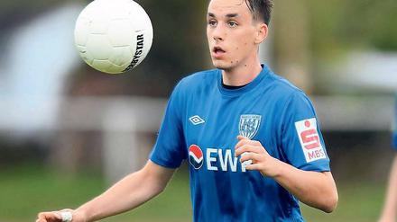 Konzentriert. Babelsbergs Christopher Schulze hat den Ball im Blick.