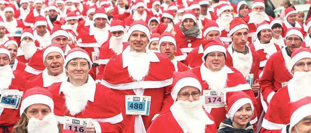 Sportlich. Hunderte Nikoläuse werden in Michendorf am Start sein.