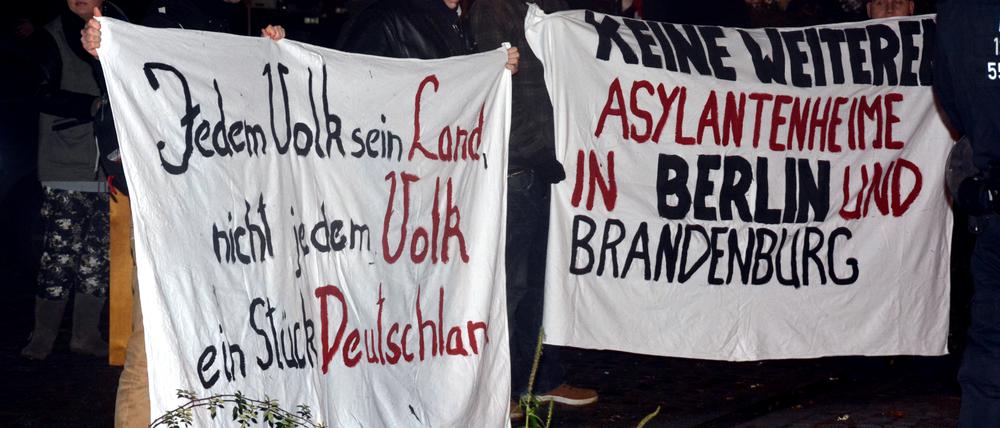 Neonazis marschierten wieder in Zepernick (Barnim) auf.