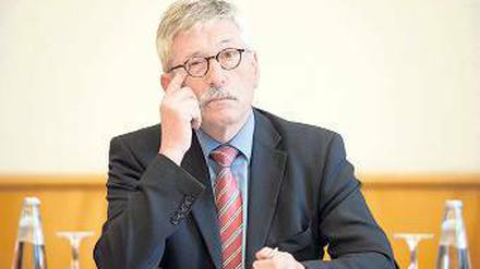 Auf dem rechten Auge schwach. Berlins Ex-Finanzsenator Thilo Sarrazin.