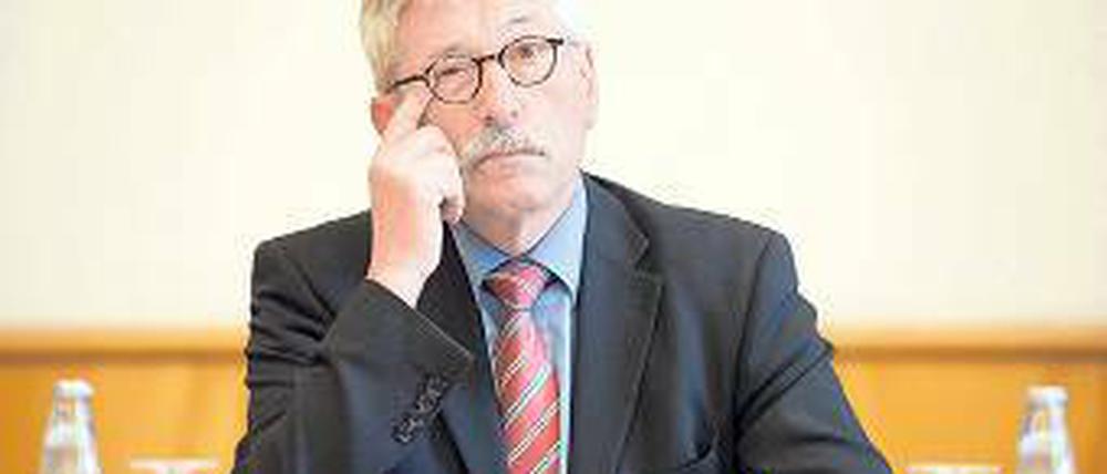 Auf dem rechten Auge schwach. Berlins Ex-Finanzsenator Thilo Sarrazin.