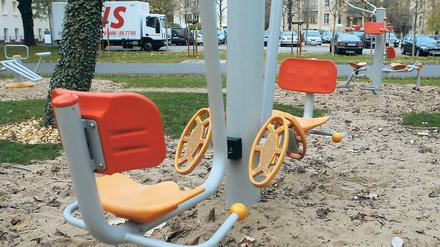 Spielgeräte für Erwachsene. Im Potsdamer Klinikum gibt es sie schon.