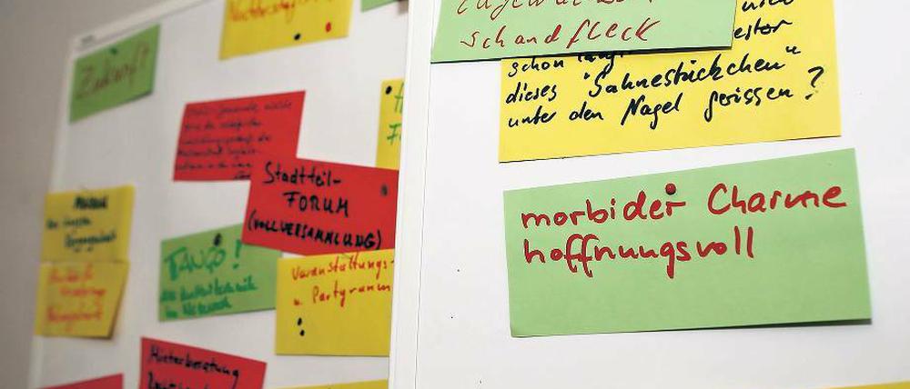 Brainstorming. Ideen von Anwohnern waren gefragt.