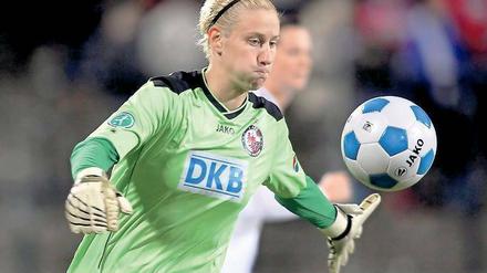 Hielt in Lyon, was zu halten war. Ann-Katrin Berger gehörte am Donnerstagabend zu den Sieggaranten Turbine Potsdams im Champions-League-Achtelfinale.