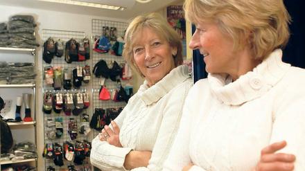 Wird 60 und kann nicht vom Laufen lassen. Ulrike Bruns, einstige Olympiadritte und Weltrekordlerin, in ihrem Potsdamer Sportfachgeschäft.