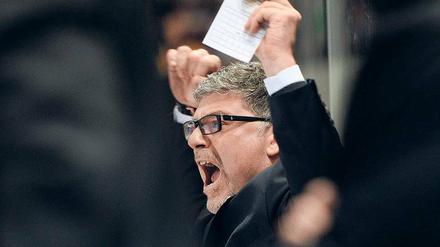 Unzufrieden. Bundestrainer Pat Cortina während des Deutschland Cups.