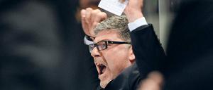 Unzufrieden. Bundestrainer Pat Cortina während des Deutschland Cups.