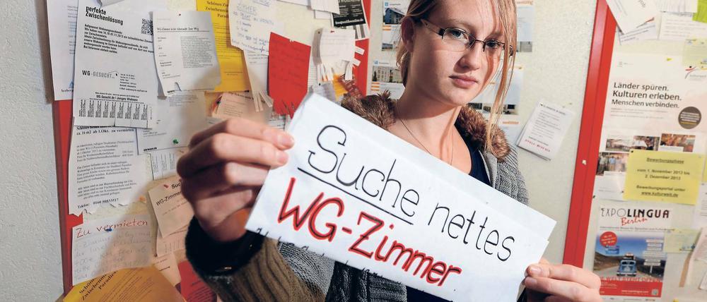 Harter Kampf. Eine günstige Studentenbude ist heute oft schwer zu finden.