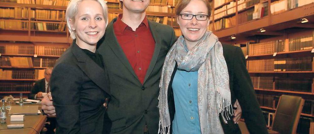 Exzellent. Luca Thieme, Alexander Unger, Anna Luise Kiss (v.l.).