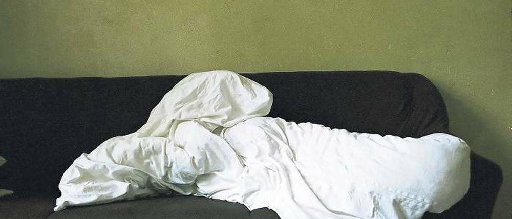Faszinierendes Faltenspiel. Göran Gnaudschuns „Decke, Potsdam (Dienstag, 24.04.2007)“.
