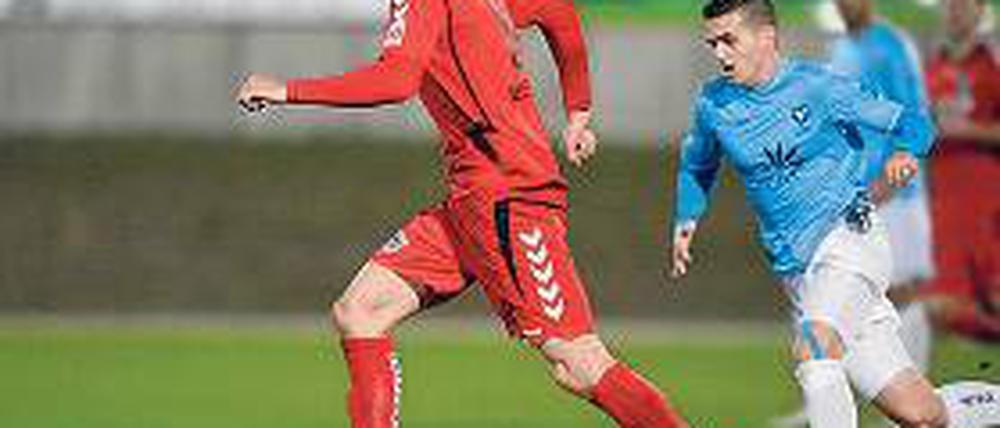 Auswärtssieg. Lucas Albrecht traf zum 1:0 gegen Viktoria Berlin.