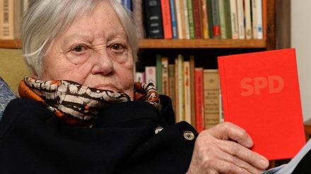 Ruth Hering hat lange überlegt: Jetz tritt sie in die SPD ein. Mit 91 Jahren.