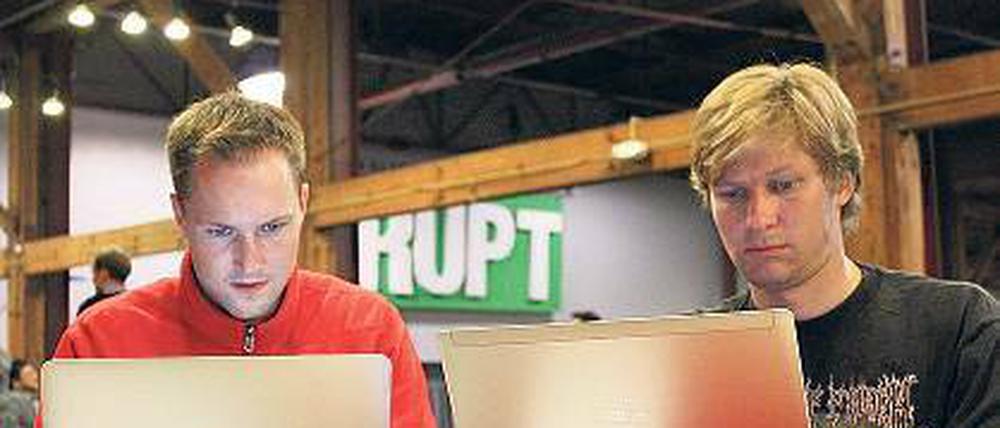 Schneller Kopf. HPI-Student Lars Butzmann beim Programmieren.