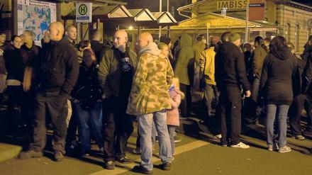 Protest. 200 Neonazis sind durch Bestensee marschiert.