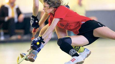 Torjägerin. Katja Wojtkowiak wird auch in der kommenden Hallensaison, die für die Hockeydamen der Potsdamer Sport-Union am 17. November beginnt eine wichtige Stütze in der Offensive sein.