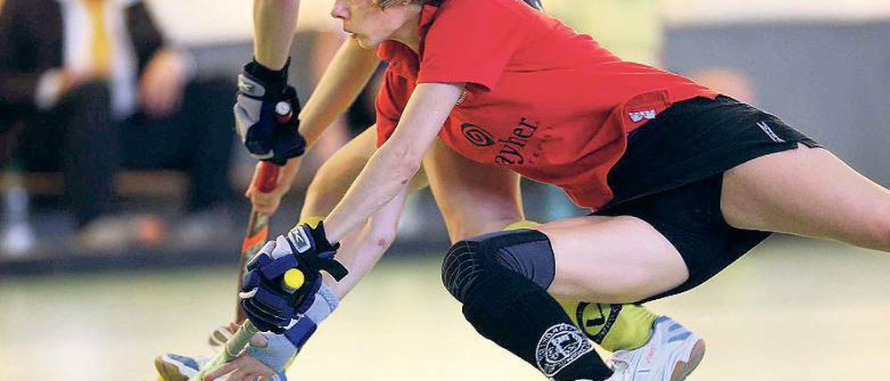Torjägerin. Katja Wojtkowiak wird auch in der kommenden Hallensaison, die für die Hockeydamen der Potsdamer Sport-Union am 17. November beginnt eine wichtige Stütze in der Offensive sein.