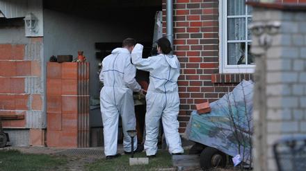 Die Spurensicherung war in Glindow schnell vor Ort.