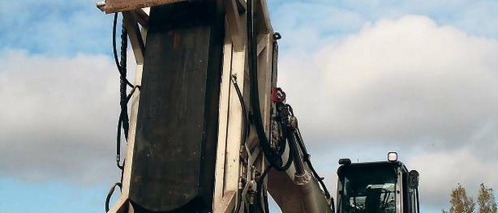 Impulsverdichtung vor dem Baustart. Die Kristall Bäder AG wusste über die Standortbedingungen Bescheid.