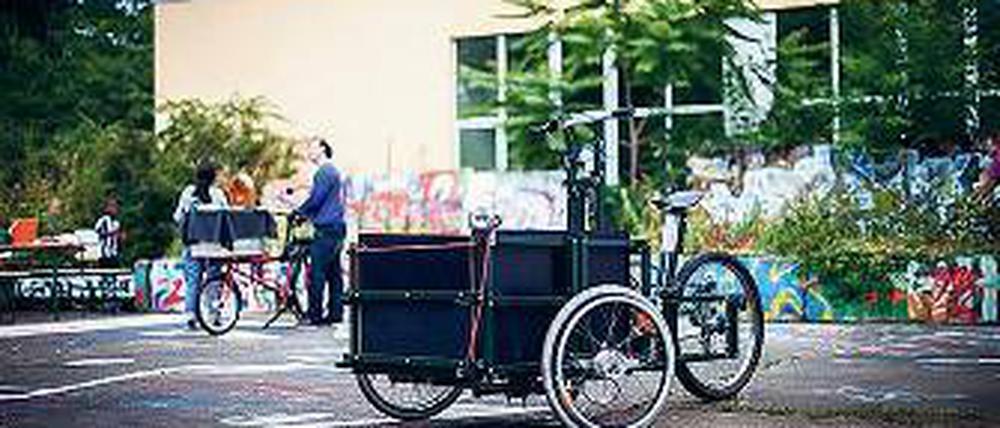 Prototyp. Am ersten „Mediatrike“ wollen die Schüler noch nachbessern.