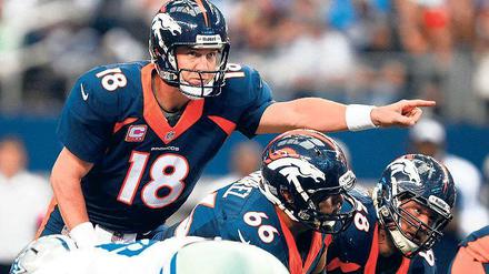Alles hört auf mein Kommando. Denvers Peyton Manning entscheidet selbst, welcher Spielzug als nächster dran ist.