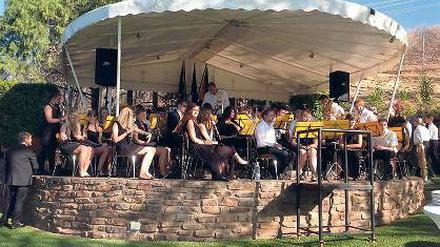 Besonderes Konzert. Das Orchester spielte in der Deutschen Botschaft.